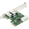 Контроллер EXEGATE EXE-319 PCI-E 2.0, 2xUSB 3.0 ext, разъем доп.питания EX283718RUS